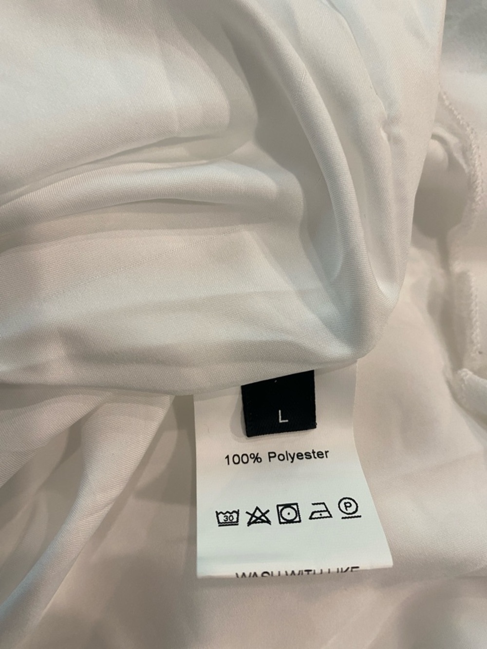 Pleated White Halter Dress - Picture 3 of 3